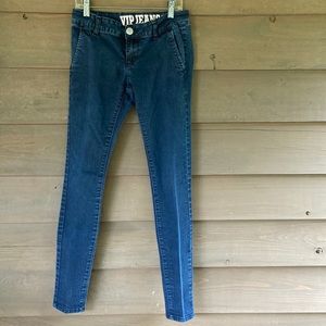 VIP Dark stretch denim  trouser pocket Womens / Juniors Skinny Jeans  size 1/2